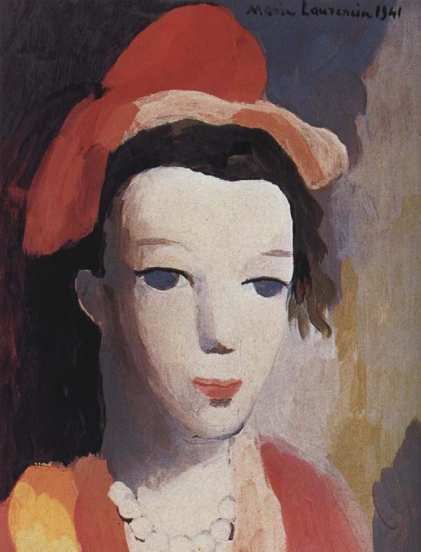 Marie Laurencin Woman wearing the roseal hat